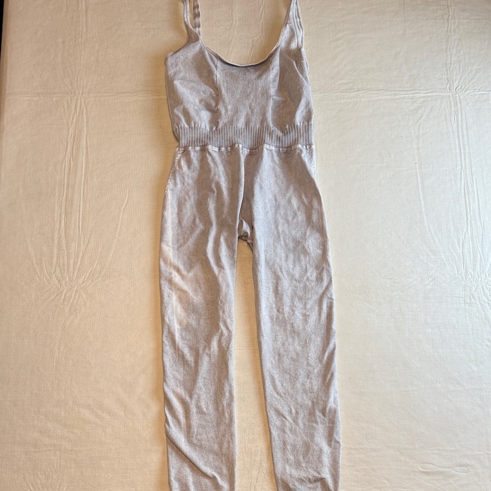 Free People FP Movement Light Gray One Piece Jumpsuit Size XS
